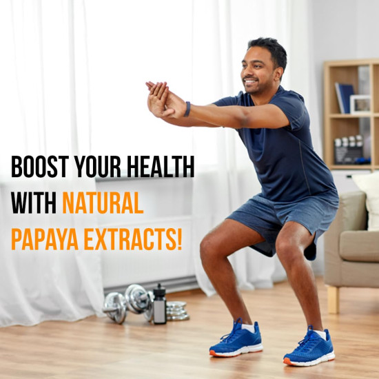 Pure Nutrition Papaya Leaf & Fruit Extract, 60 Veg Tablets | With Vitamin C & Iron for Platelet Count, Dengue Relief, Immunity Boost & Better Digestion