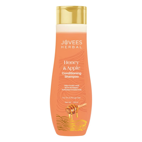 Jovees Herbal Honey & Apple Conditioning Shampoo | With Peach And Aloe Vera Extracts | For Dry And Rough Hair | 150 ml