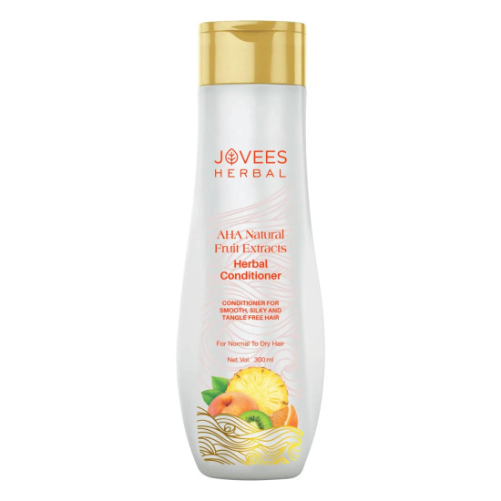 Jovees Herbal AHA Natural Fruit Extracts Conditioner | Gives Smooth, Silky And Tangle Free Hair | For Normal To Dry hair 300ml