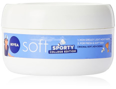 NIVEA Soft Sporty College Edition Moisturizer for Face, Hand & Body, Non Sticky Cream, 300 ml