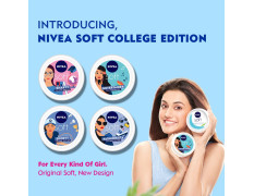 NIVEA Soft Entertainer College Edition Moisturizer for Face, Hand & Body, Non Sticky Cream, 300 ml