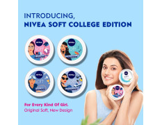 NIVEA Soft Smarty College Edition Moisturizer for Face, Hand & Body, Non Sticky Cream, 300 ml