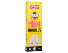 MasterChow Healthy Whole Wheat Noodles | No Preservatives | 100% Atta | Get Restaurant Style Taste in Just 10 Minutes | No Maida, Not Fried | Serves 4-5 Meals - 300gms