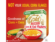 NESTLE GOLD Crunchy Oat and Corn Flakes, Combo Pack - 850g + 475g Free