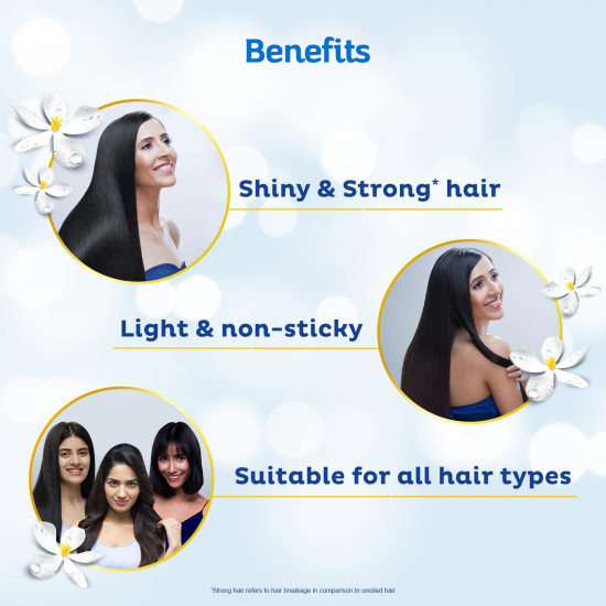 Parachute Advansed Jasmine Gold Non-Sticky Coconut Hair Oil With 8x Vitamin-E For Super Shiny Hair, 500ml & Soft Touch Body Lotion With Honey, 100% Natural, Dry Skin Moisturizer, 250 ml