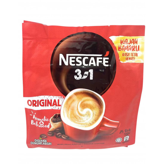 Nescafé 3 in 1 Instant Coffee Sticks Original - Best Asian Coffee Imported from Nestle Malaysia.