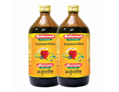 Baidyanath Asli Ayurved Arjunarishta 450Ml (Pack Of 2) - Herbal Tonic For Healthy Heart, Digestion, And Cardiac Function Support