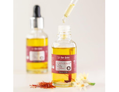 Nat Habit Saffron Tuberose Mukhalaya, Face Oil For Radiance & Glow, with Blend of 15 Cold Pressed Oils To Brighten Skin & Remove Dullness,No Mineral Oil or Chemical (30ml)