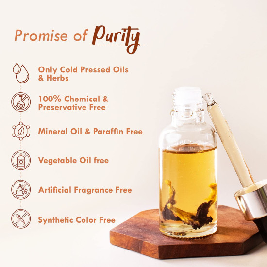 Nat Habit Lotus Marula Mukhalaya, Face Oil For Slow, Relaxed Night Healing & Repair, with Blend of 13 Cold Pressed Oils For Natural Face Care, No Mineral oil or Chemical (30ml)