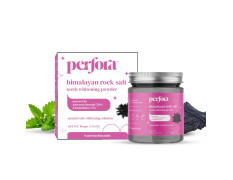 Perfora Charcoal Teeth Whitening Powder | Enamel Safe & Effective Teeth Whitener Solution Dental Kit| Stain Removal and Activated Charcoal Formula For Long Lasting Freshness | Watermelon Mint Flavour