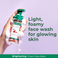Colgate Visible White O2, Teeth Whitening Toothpaste, Aromatic Mint, 50g, Active Oxygen Technology & Palmolive Brightening Foam Facewash with 100% natural extract - Suits All Skin Types (100ml)