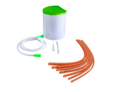 Widely Pure PVC Anema Pot Satvik for home use 1500ml and 7 Anema Rubber tubes with user manual