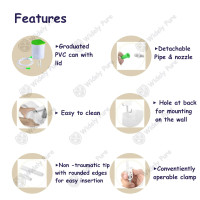 Widely Pure PVC Anema Pot Satvik for home use 1500ml and 7 Anema Rubber tubes with user manual Widely Pure PVC Anema Pot Satvik for home use 1500ml and 7 Anema Rubber tubes with user manual