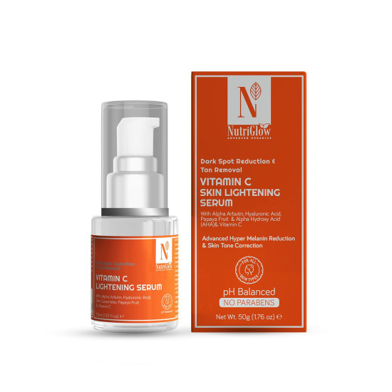 NutriGlow Advanced Organics Vitamin C Serum with Hyaluronic Acid - 30ml