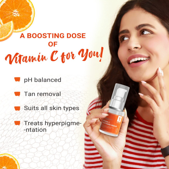 NutriGlow Advanced Organics Vitamin C Serum with Hyaluronic Acid - 30ml