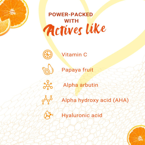 NutriGlow Advanced Organics Vitamin C Serum with Hyaluronic Acid - 30ml