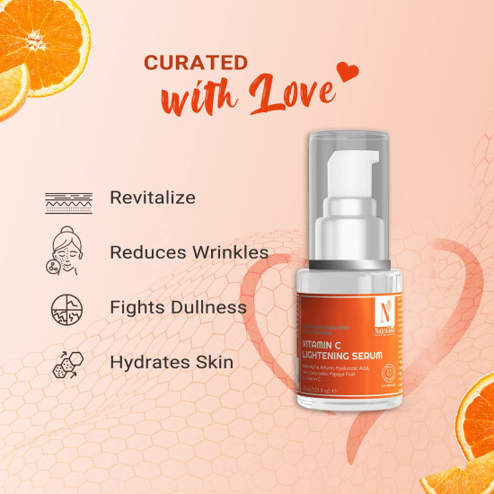 NutriGlow Advanced Organics Vitamin C Serum with Hyaluronic Acid - 30ml