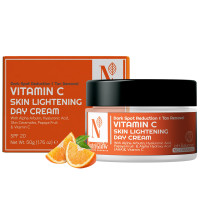 Nutriglow Advanced Organics Vitamin C Skin lightening Day Cream for Dark Spot Reduction & Tan Removal - All Skin Types - 50g
