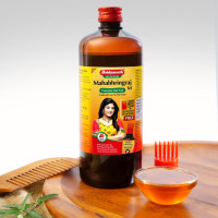 Baidyanath Jhansi MAHABHRANGARAJ TEL 450ml | Ayurvedic Hair Oil | Made with Pure Bhringraj |