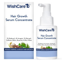 WishCare Hair Growth Serum Concentrate - 3% Redensyl, 4% Anagain, 2% Baicapil, Caffeine, Biotin & Rice Water - Advanced Hair Growth Serum for Hair Fall Control & Hair Growth 30ml