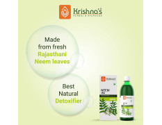 KRISHNA'S HERBAL & AYURVEDA Neem Juice 1000 Ml Hand Picked Fresh And Green Neem Leaves From Rajasthan|Natural Blood Purifier|Helps Boost Immunity