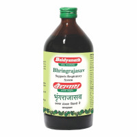 Baidyanath Asli Ayurved Bhringrajasava Liquid 450 Ml - Ayurvedic Formula For Healthy Hair, Liver Wellness & Digestive Health