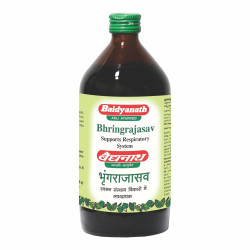 Baidyanath Asli Ayurved Bhringrajasava Liquid 450 Ml - Ayurvedic Formula For Healthy Hair, Liver Wellness & Digestive Health