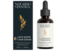 Nourish Mantra Anti-Greying Rice Water Serum with Rice Water, Arcolys & Fenugreek Extract/Effective Results Against Grey Hair & Hair Aging Signs/For Men & Women/All Hair Types - 50ml