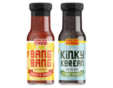 MasterChow Low Calories Cooking Sauce Kit with Bang Bang Chilli Garlic Stir-Fry Sauce & Holy Basil Kinky Korean Cooking Sauce | Made in Small Batches | Serves 4-5 Meals