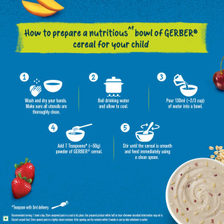 GERBER Cereals Mango Berry Instant Cereal for little ones