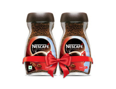 NESCAFE Classic Instant Coffee Powder, 380g (2 units x 190g jar) | Instant Coffee Made with Robusta Beans | Roasted Coffee Beans | 100% Pure Coffee (Weight May Vary Upwards)