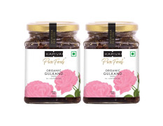 Kapiva Organic Gulkand 300gms (Rose Petal Jam) | 100% Natural | Sun-Cooked Damask Roses - Super Saver Pack of 2