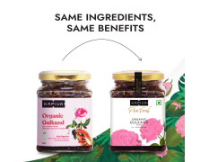 Kapiva Organic Gulkand 300gms (Rose Petal Jam) | 100% Natural | Sun-Cooked Damask Roses - Super Saver Pack of 2