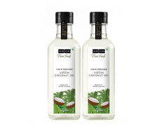 Kapiva Virgin Cold-Pressed Coconut Oil Super Saver Pack 500ml (Pack of 2) | 100% Pure, Unrefined & Edible | For Cooking, Skin & Baby Care, Oil Pulling | Coconut Oil For Hair | Keto Friendly