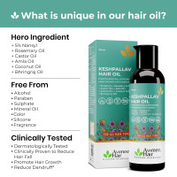 Avimee Herbal Keshpallav Hair Oil For Men & Women | Promotes Hair Growth & Reduces Hair Fall | With Rosemary, Castor, Amla, Coconut and Bhringraj Oil | Mineral Oil Free | 100 ml Avimee Herbal Keshpallav Hair Oil For Men & Women | Promotes Hair Growth & Reduces Hair Fall | With Rosemary, Castor, Amla, Coconut and Bhringraj Oil | Mineral Oil Free | 100 ml