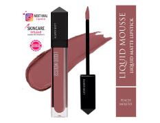 Love Earth Liquid Mousse Lipstick - Peach Mojito Matte Finish | Lightweight, Non-Sticky, Non-Drying,Transferproof, Waterproof | Lasts Up To 12 Hours With Vitamin E And Jojoba Oil - 6Ml