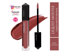 Love Earth Liquid Mousse Lipstick - Pink Colada Matte Finish | Lightweight, Non-Sticky, Non-Drying,Transferproof, Waterproof | Lasts Up To 12 Hours With Vitamin E And Jojoba Oil - 6Ml