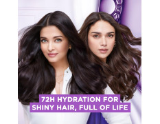 L'Oreal Paris Filling Night Cream, Leave In Hair Cream with Hyaluronic Acid, For Dry & Dehydrated Hair, Adds Shine & bounce, Hyaluron Moisture 72H Hydra, 180ml