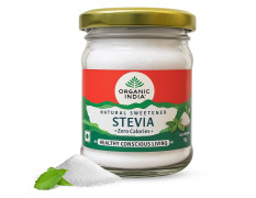 A TATA Product – Organic India Stevia Powder – 75g | Plant-Based Natural Sweetener | Zero Calories | Sugar-Free | Low Glycemic Index