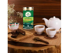 ORGANIC INDIA Tulsi Green Tea Lemon Ginger 100 gm tin