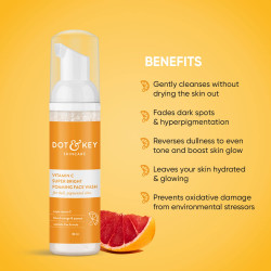 DOT & KEY Vitamin C Super Bright Foaming Face Wash - Triple Vitamin C & Blood Orange