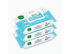 Mother Sparsh 99% Pure Water Baby Wipes, Pack of 3 (40 X 3 Wipes) | Travel Friendly Pack Made with Plant Based Fabric