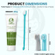 Foodie Puppies Pet Dental Oral Care Kit Combo - (Coolmint Toothpaste - 100g + 3Pcs Toothbrush) for Dogs | Soothes Inflame Gums, Remove Bad Breath, and Mix of Clove & Cinnamon Oil for Dogs and Puppies