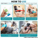 Foodie Puppies Pet Dental Oral Care Kit Combo - (Coolmint Toothpaste - 100g + 3Pcs Toothbrush) for Dogs | Soothes Inflame Gums, Remove Bad Breath, and Mix of Clove & Cinnamon Oil for Dogs and Puppies