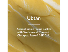 Lotus Botanicals Ubtan De-Tan Radiance Face Wash | Infused with 24K Gold | Bright & Glowing Skin | Removes Tan | No Silicon, No Sulphates, No Parabens, Non-Comedogenic, No Preservatives, No Toxic Chemicals | 100ml