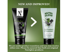 NutriGlow NATURAL'S Bamboo Charcoal Face Wash with Sandalwood for Daily Exfoliation, Refresh Skin - All Skin Types - 100g