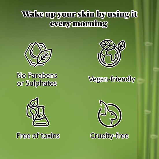 NutriGlow NATURAL'S Bamboo Charcoal Face Wash with Sandalwood for Daily Exfoliation, Refresh Skin - All Skin Types - 100g