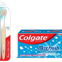 Colgate Gentle Enamel Ultra Soft Bristles Toothbrush & MaxFresh Toothpaste - Superior Enamel Care