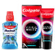 Colgate Plax Pepper Mint Mouthwash, 0% Alcohol - 500 ml & Visible White O2, Teeth Whitening Toothpaste, Aromatic Mint, 50g, Active Oxygen Technology, Enamel Safe Teeth Whitening Product