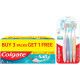 Colgate Active Salt Toothpaste, Daily Germ Protection, Pack of 800g (Buy 3 Get 1 Free) & Gentle Enamel Ultra Soft Bristles Toothbrush, 4 Pcs (Buy2 Get 2), Soft Bristles for Enamel Care